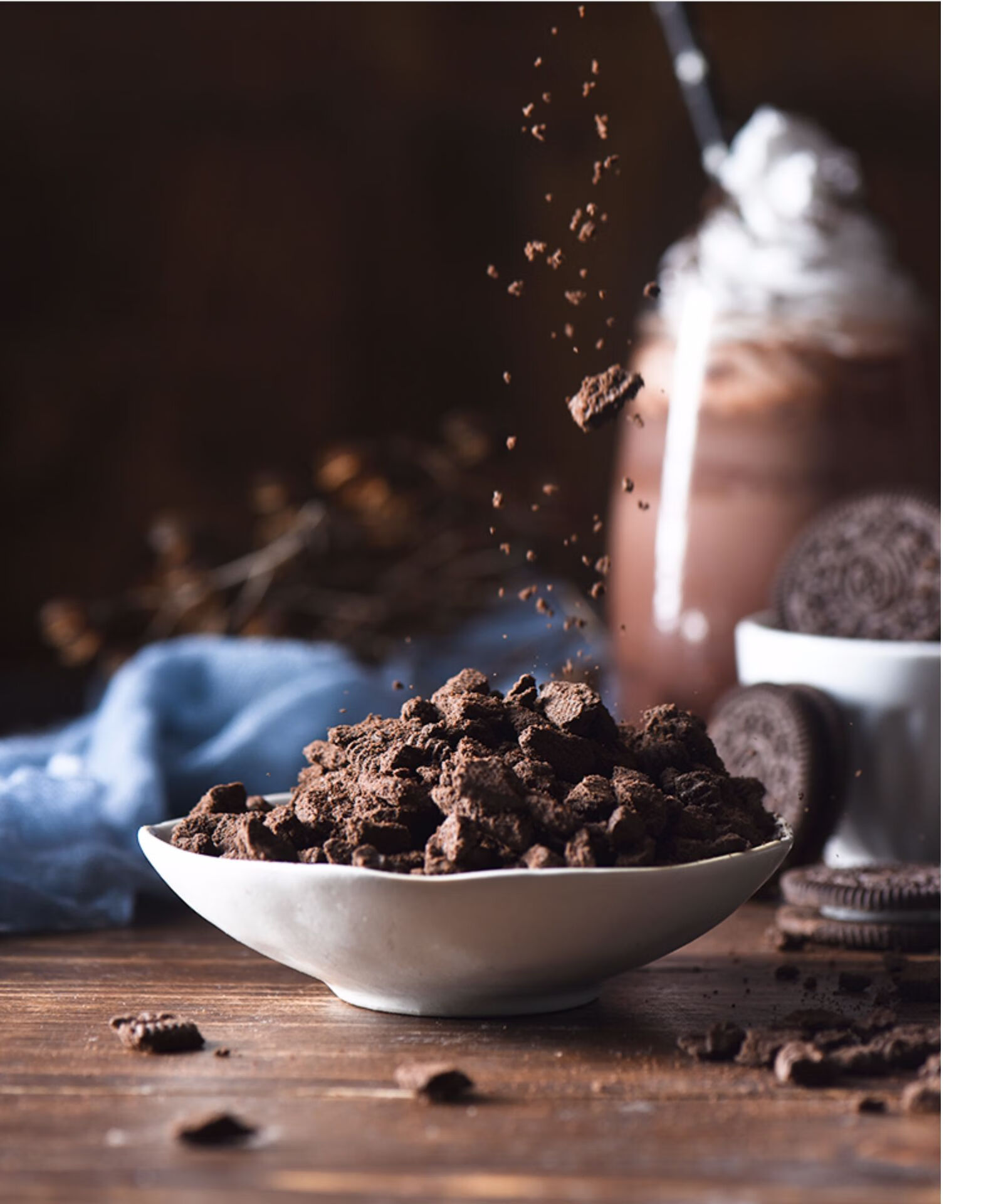 饼干碎400g无夹心烘焙蛋糕木糠杯中号饼干粉末胚碎屑原材料芝焙淡奶油