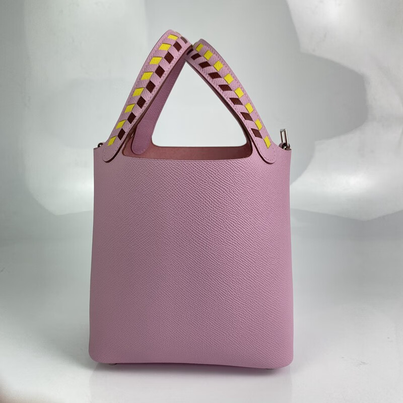 二手99新未使用爱马仕hermespicotin18菜篮子水桶包女包手提包爱马仕