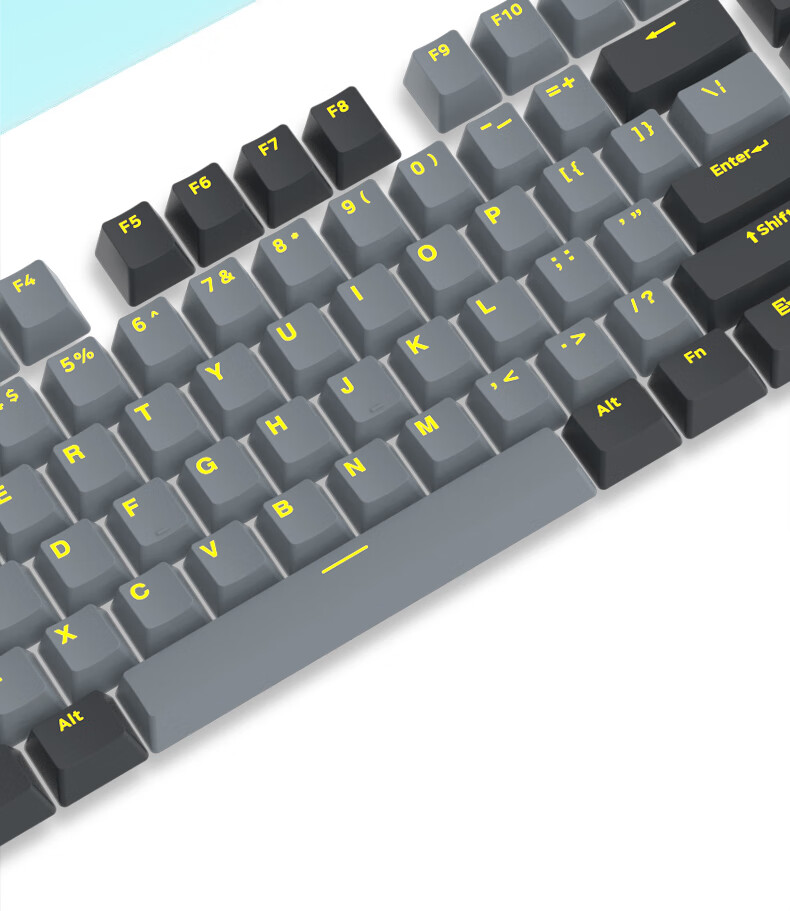 黑爵ajazz拼色pbt键帽机械键盘键帽通用十字轴卫星轴全键diy双色注塑