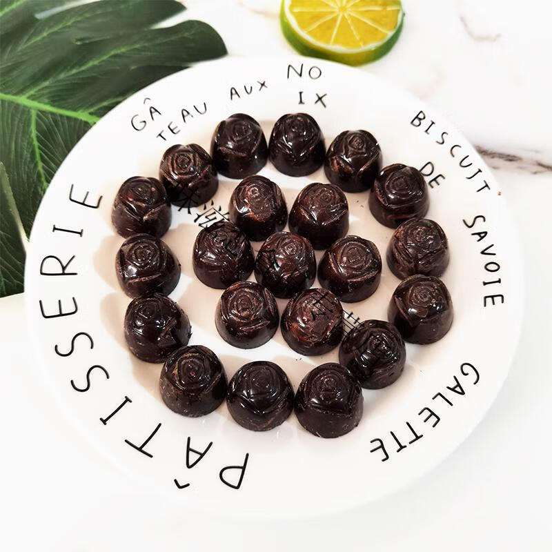 百年义利可可脂麦芽糖醇花色黑巧克力500g一斤装零食250g半斤