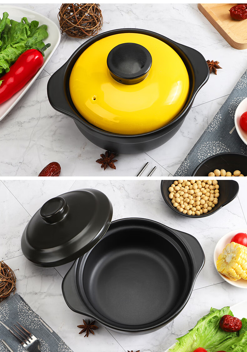 电磁炉砂锅专用麻辣烫米线汤锅煲汤家用耐高温陶瓷炖锅煮粥小沙锅23l