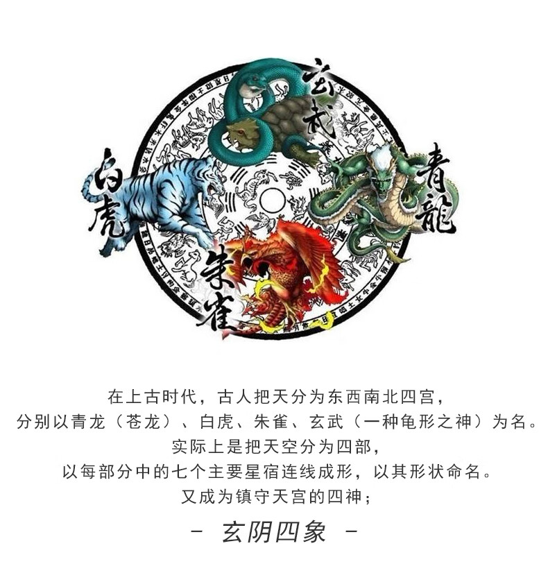 老凤凰款生日礼物990足银四神兽八卦吊坠潮男铜钱币复古道家平安扣