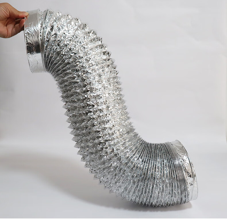 厨房抽油烟机铝箔排烟管止逆阀排烟管伸缩油烟机配件管道排风管//03