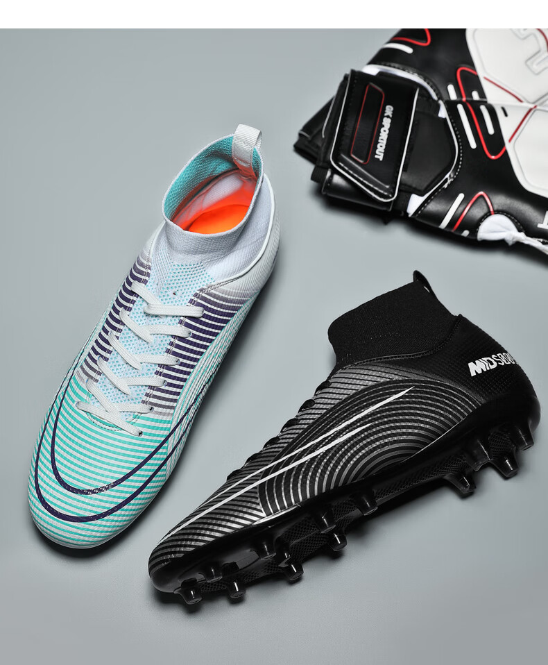 c罗梅西x19成人男女鸳鸯配mg短钉猎鹰学生儿童长钉ag碎钉tf足球鞋 长