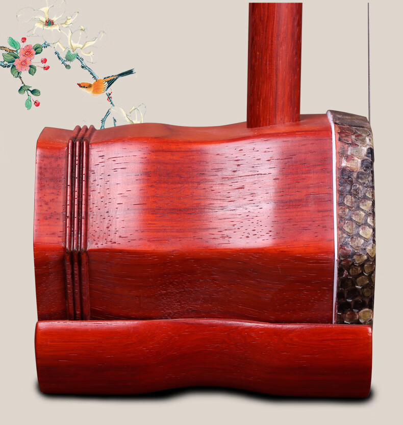 依之木苏州红木二胡二胡乐器苏州工艺赠全套配件乐器红色款二胡