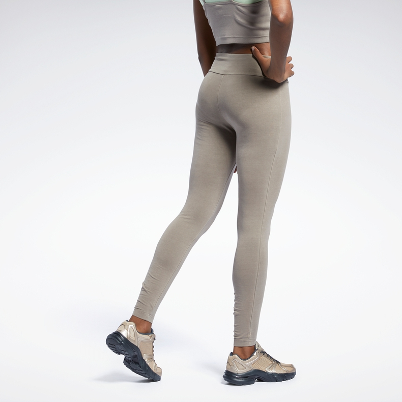 reebok锐步运动经典clrbkndlegging女子休闲紧身裤gp0149棕色axl