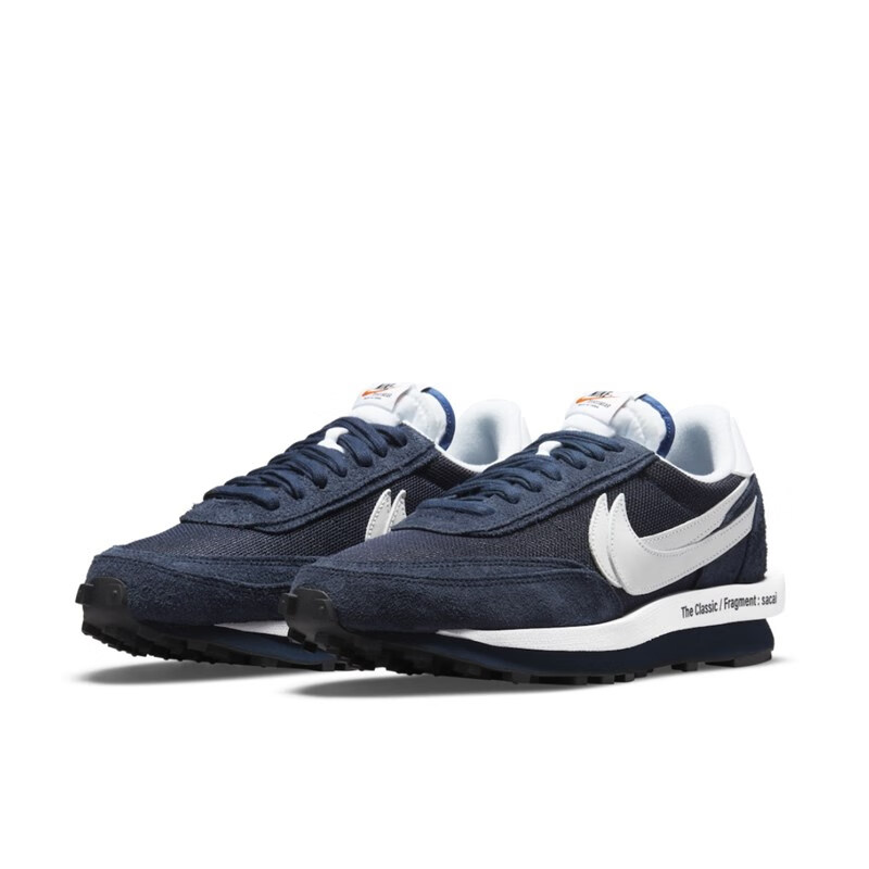 冠希三方联名解构灰白藤原浩闪电男鞋童女鞋跑步鞋 sacai藤原浩黑蓝