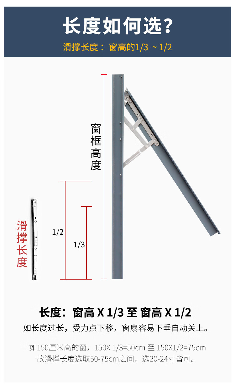 上悬窗滑撑安装图解图片