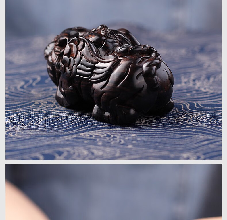 顶妃(ding fei)本命年紫檀十二生肖老虎手把件文玩虎符把玩件工艺品