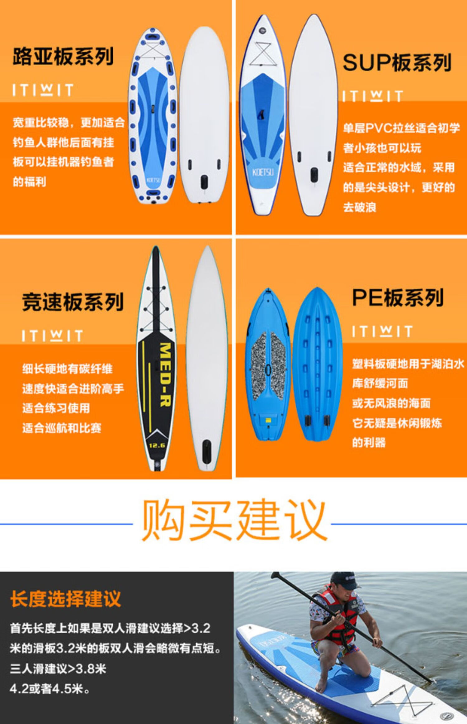 出极 商品名称:【专营店正品】初学者冲浪板长板水上滑板游泳浆板