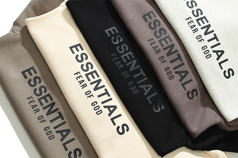 诗狂fog essential 7th侃爷同款立体印花卫衣男女加绒连帽衫bf宽松潮