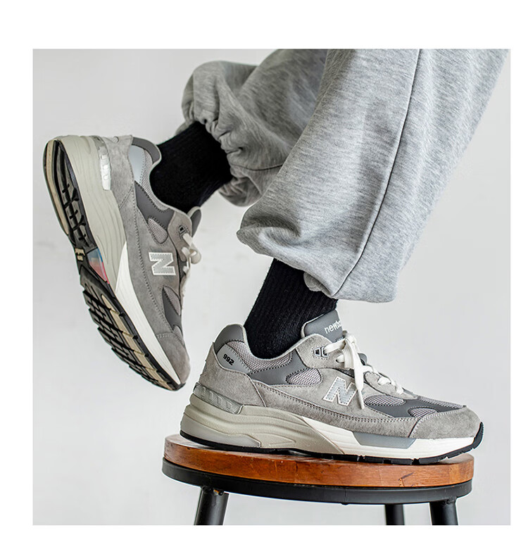 新·百伦nb官方联名款纽百伦992复古余文乐跑步情侣休闲运动鞋女老爹