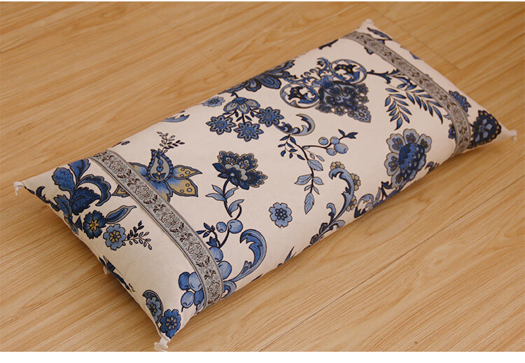 黑苦荞决明子菊花枕头宫廷复古仿古荞麦绣花长方形颈椎枕枕头定制p 2