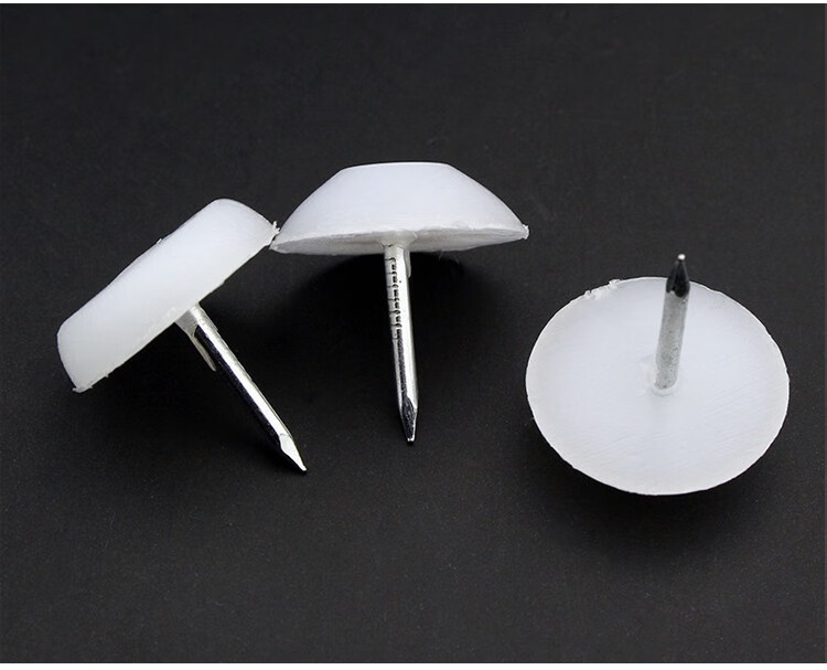 家具塑料沙发茶几桌椅橱柜尼龙潮湿滑增高平底脚垫地脚图钉地脚钉12mm