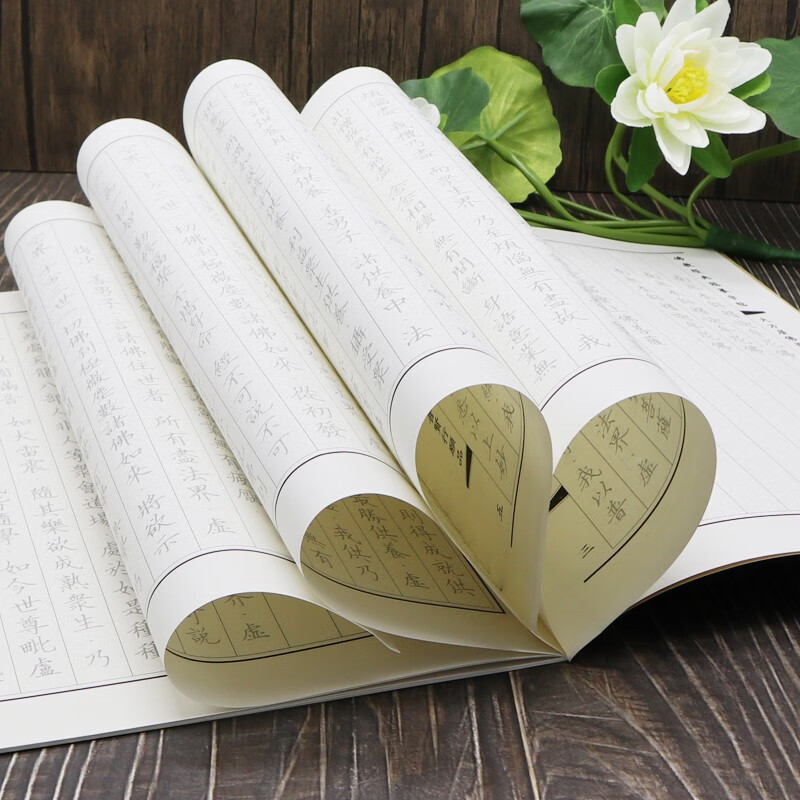 品抄写本佛经硬笔临摹字帖成人手抄经书本6本普贤行愿品抄经本1笔20芯