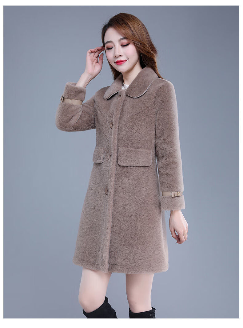 特价捡漏高档轻奢旗舰官方店黄金貂绒大衣女中长款2021冬季新款加厚