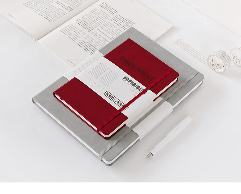 paperideas康奈尔笔记本b5加厚硬面绑带本5r记忆法记事本大学生考研