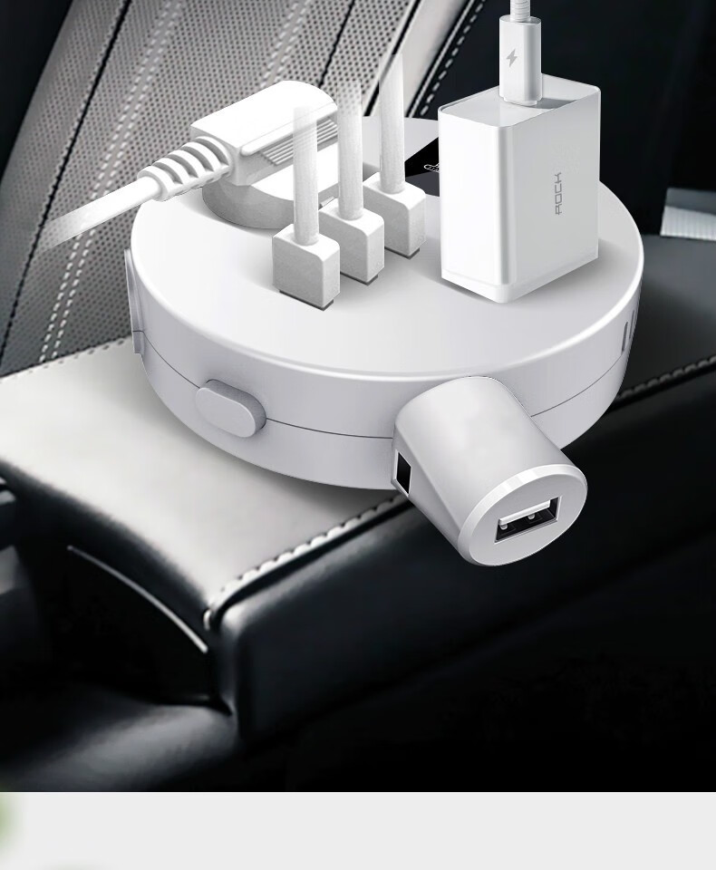 器插头车载充电插排12v24v伏转220v多功能汽车电源转换器通用插座车冲