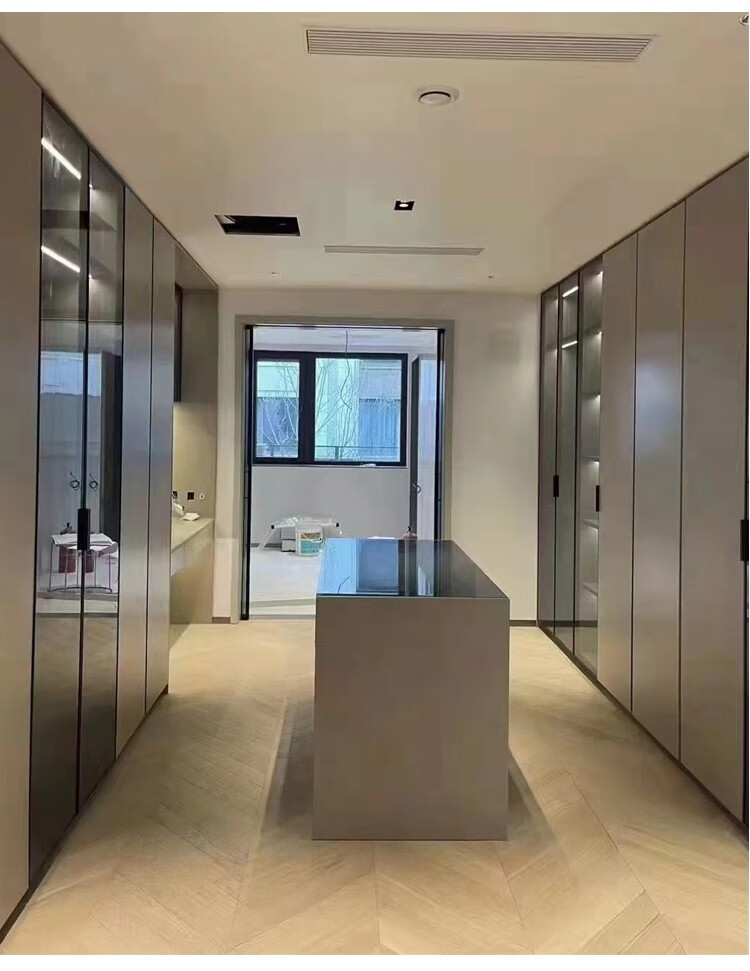 门板肤感osb欧松板轻奢衣柜酒玻璃柜门定做 pet高光(水性科天)【图片