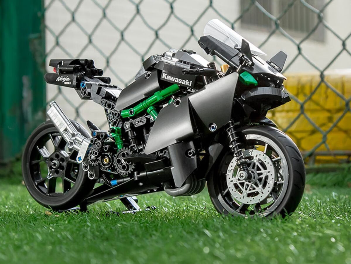 乐高(lego)摩托车系列川崎h2r模型高难度巨大型男孩子拼装玩具积木