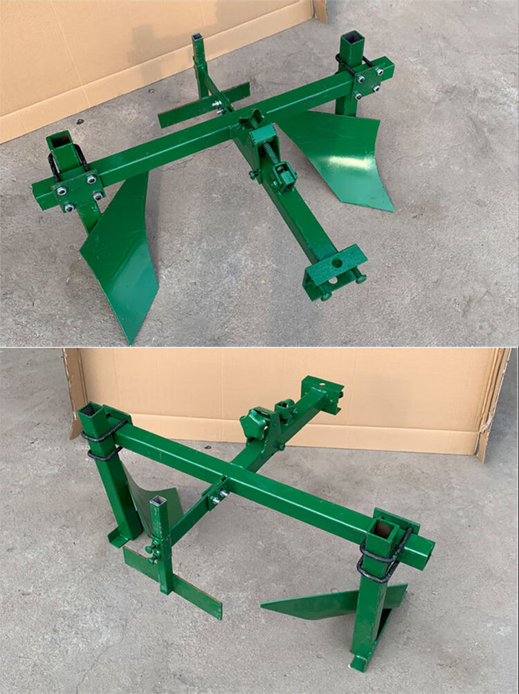 开沟器起垄犁 农用种植旋耕机犁地机械工具 手扶拖拉机直拉起垄犁