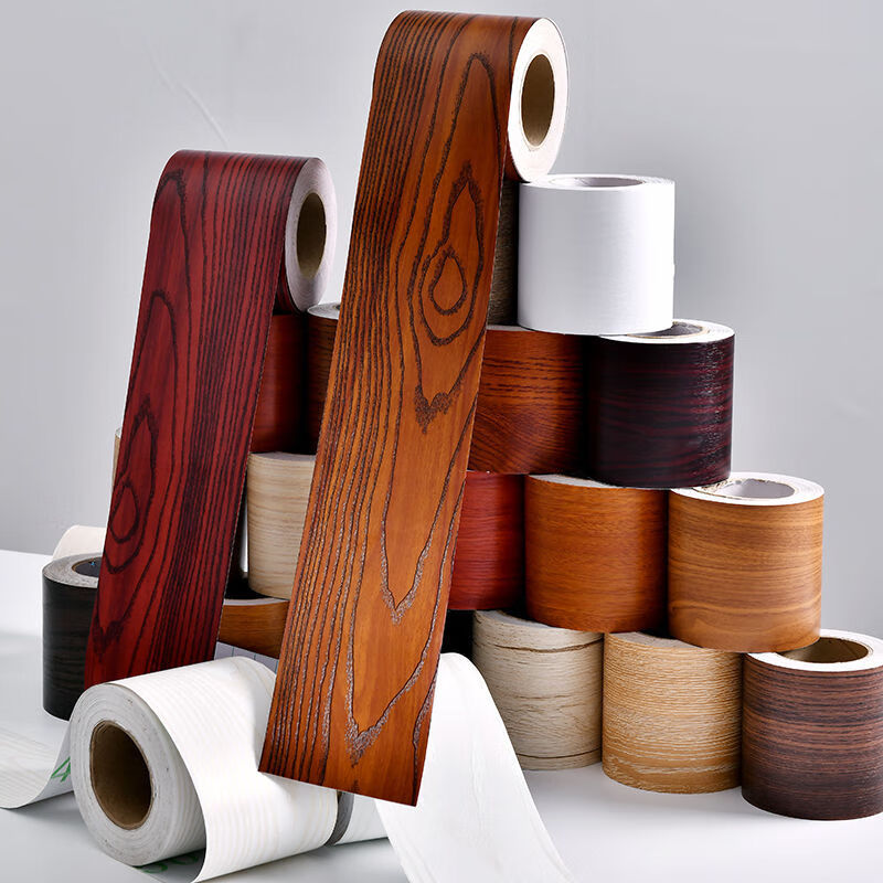 加厚木纹贴纸自粘腰线踢脚线门框窗台贴纸防水防潮家具翻新pvc贴樱桃