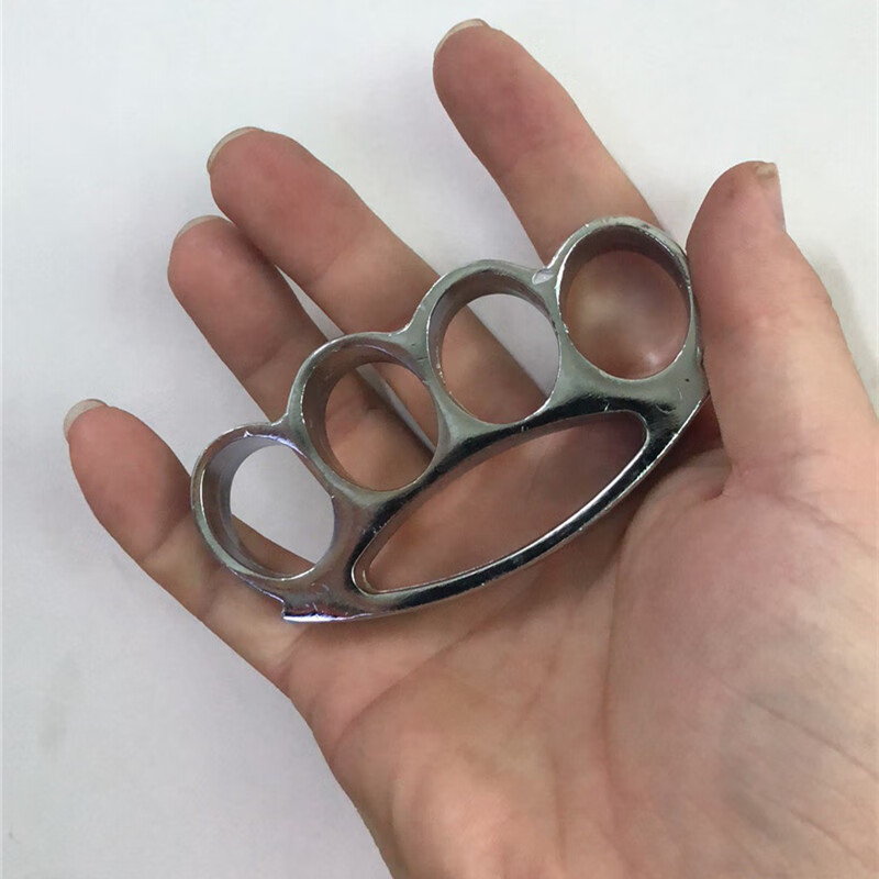 玻纤指虎四指防身便携手扣虎指拳扣自卫用品装备手撑子碎窗版金色