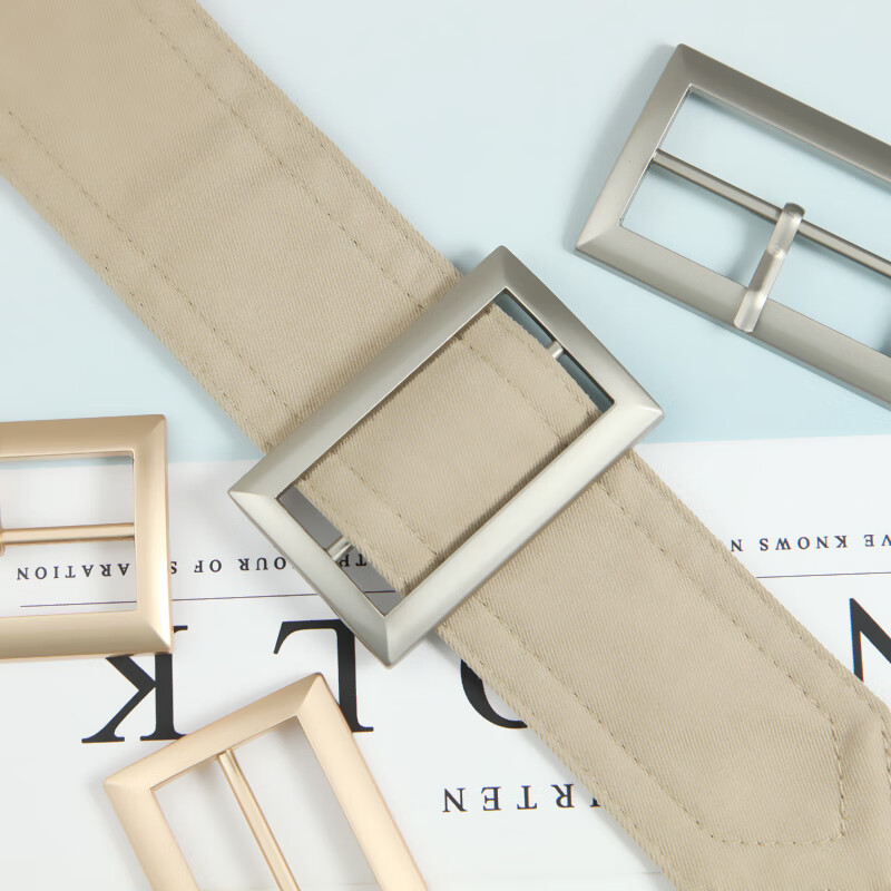 锁扣配件女金属日子扣调节扣大衣风衣装饰衣服扣环纽扣4方形枪黑带针