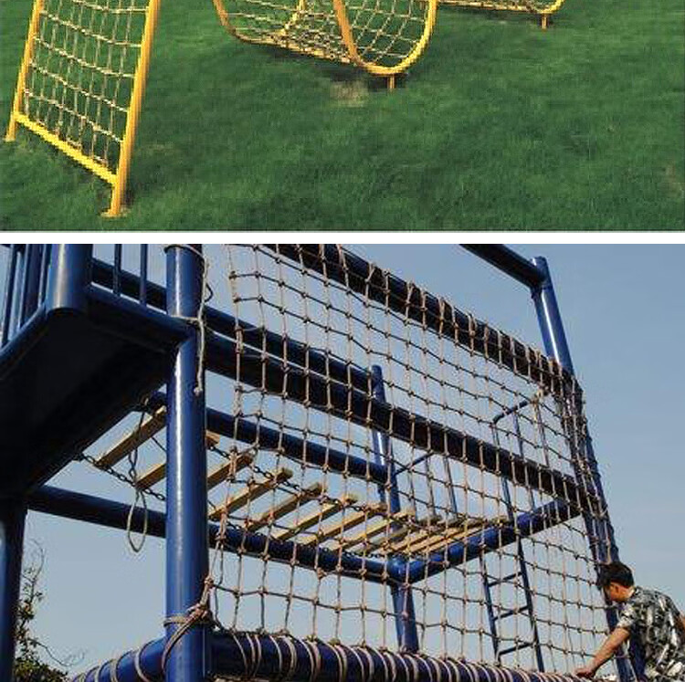 户外儿童攀岩攀爬网尼龙网幼儿园玩具拓展网绳防坠吊桥防护安锦纶16mm