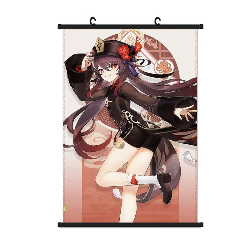 刻沫 原神 genshin 胡桃 游戏周边海报 动漫挂画二次元卧室宿舍装饰