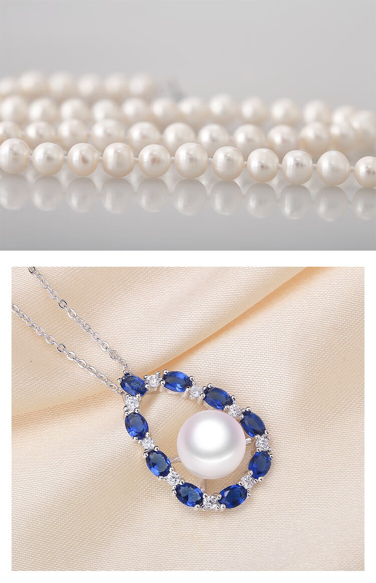 法国奥利维拉oliveira珍珠六件套g1吊坠耳钉戒指胸针手链项链精美礼盒