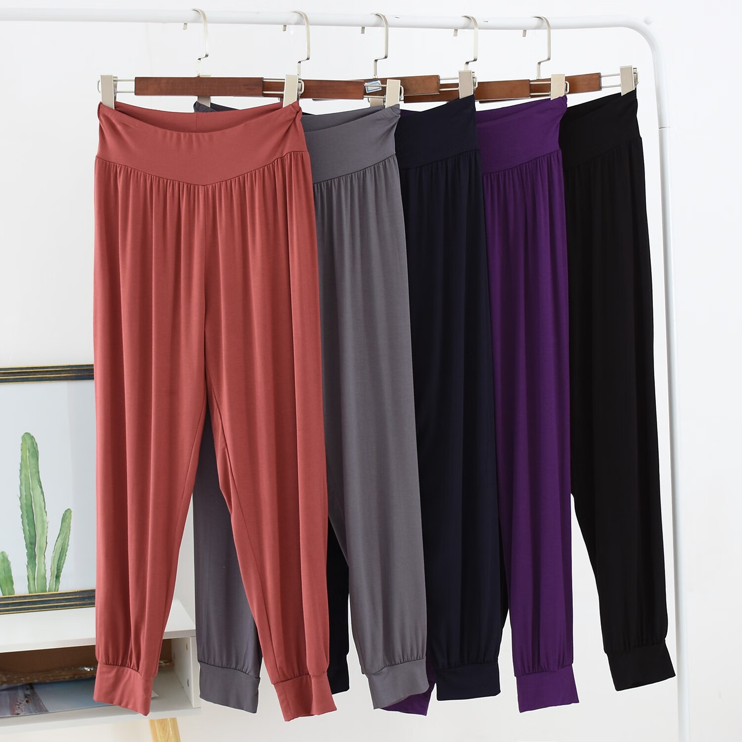 防蚊裤成人 莫代尔休闲家居女长裤夏薄宽松春秋防蚊宅宅运动外穿束口