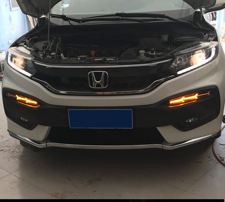 1516171819新老款本田xrv日行灯专用led日间行车灯改装雾灯白光流光