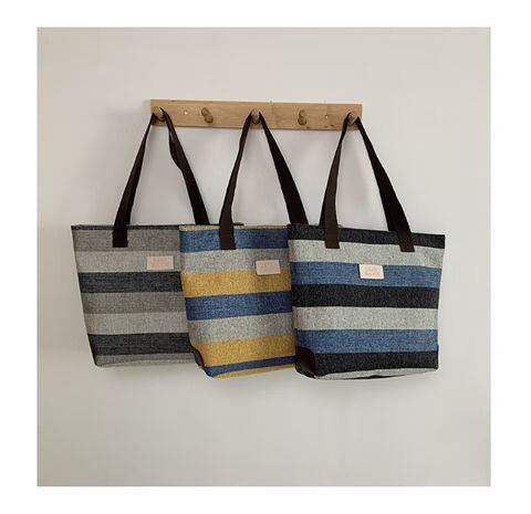 高档棉麻帆布包女单肩大容量韩版百搭文艺手提袋托特包女大包外出 主