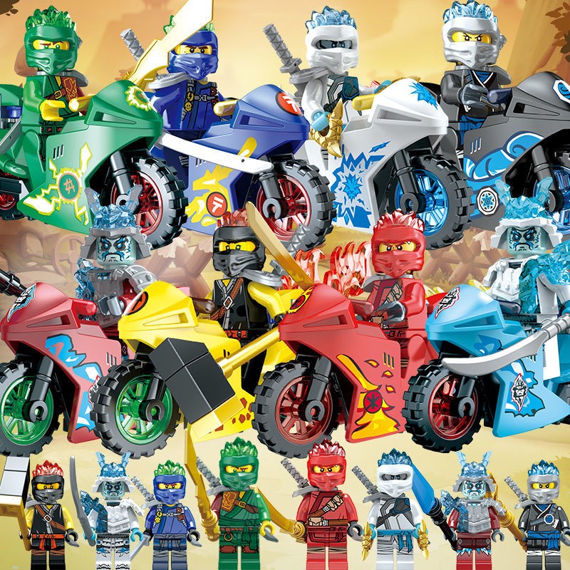 幻影忍者系列游戏机凯劳埃德的街机人仔拼装积木男孩玩具 幻影忍者8款