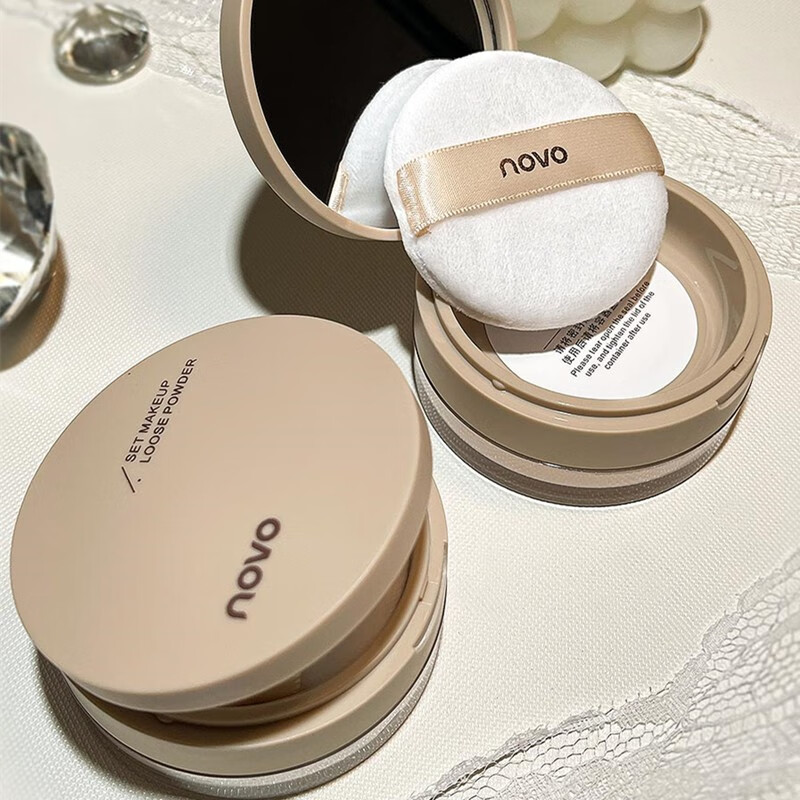 novo柔焦散粉女持久控油防水晚安定妆粉防汗不脱妆蜜粉干皮油皮定妆