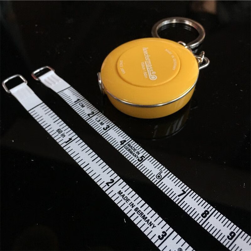 5米服装伸缩卷尺 1.5米四面黄白厘米 英寸宽1.