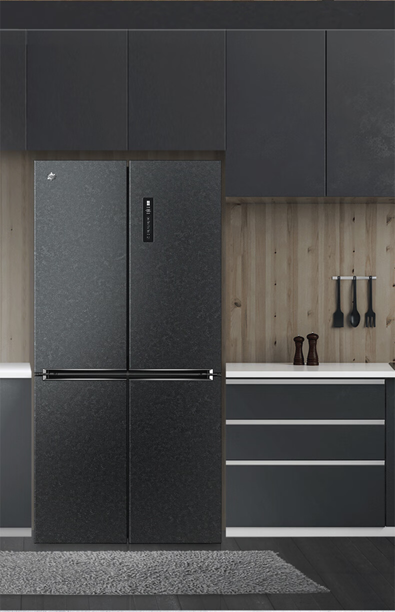 晶弘冰箱bcd549wpsc曜岩黑549升变频智能冰箱十字对开门四门三档可调