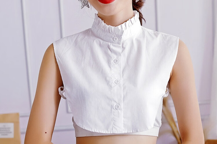 南极人春夏季女白色立领假领子女士百搭衬衫假领春夏季毛衣装饰领子