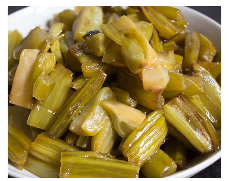 咸菜梗咸菜酱菜腌制下饭菜菜梗温州特产真空3斤 产真空3斤【图片 价格