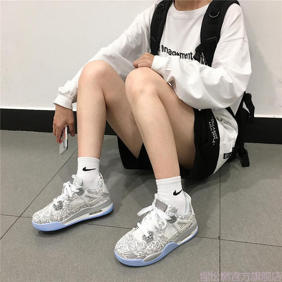 女生超特大码女鞋4043宽胖脚老爹鞋春夏天春季网红情侣时尚运动鞋女