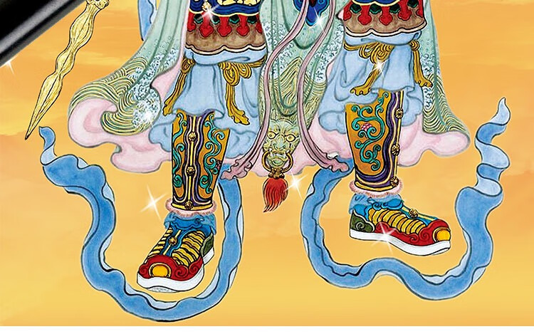 小米mi小米生态同款佛像画像四大金刚风调雨顺四大天王挂画神像护法