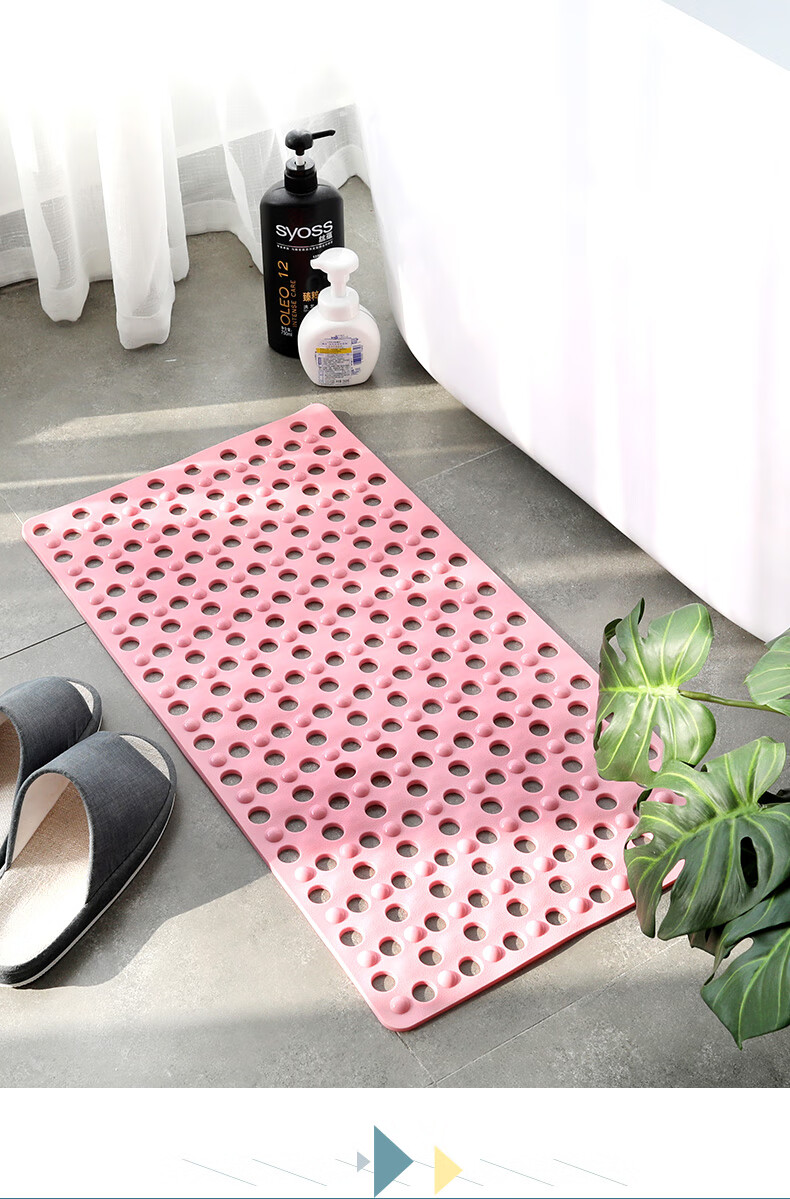 普希 浴室防滑垫大号无味卫浴地垫酒店洗澡淋浴房脚垫子卫生间隔水门