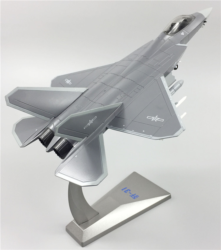 1:72/1:48歼31飞机模型仿真合金j-31战斗机军事模型战斗机模型 1:72