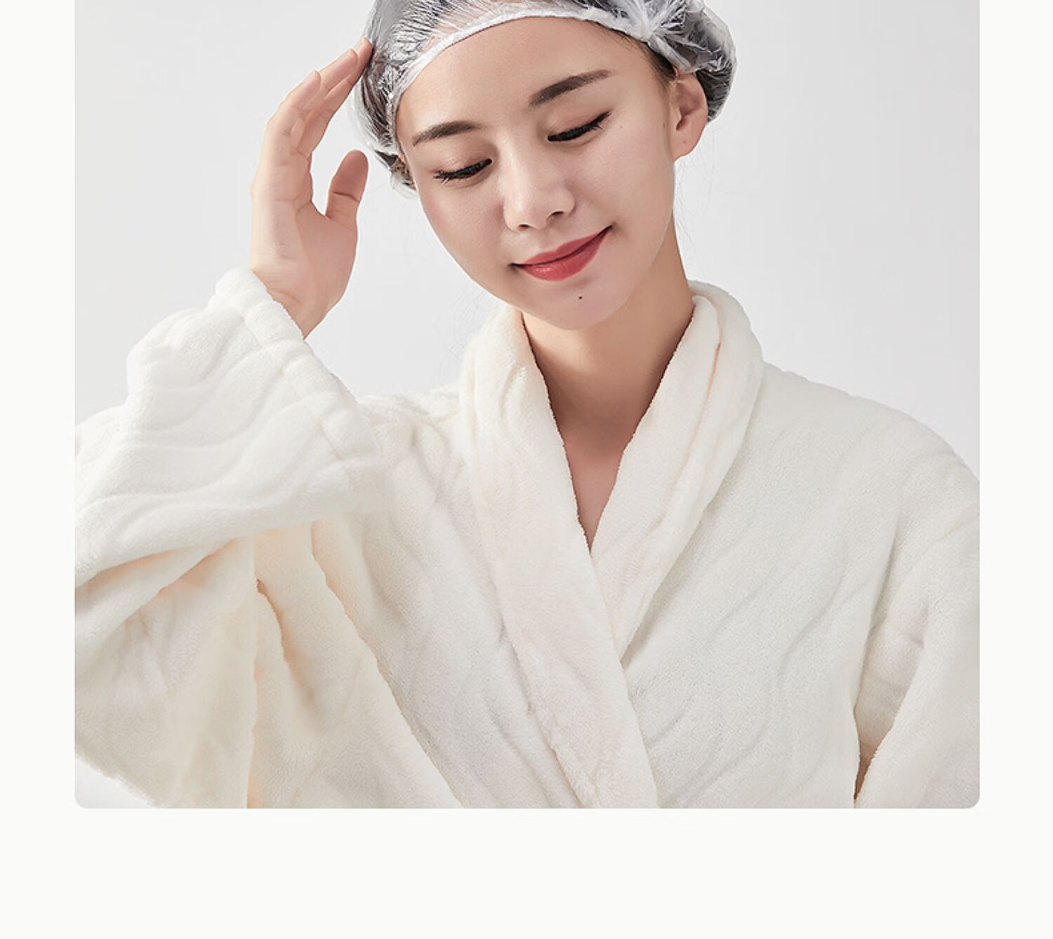 一次性浴帽女防水洗澡发帽焗油加热专用护理厚塑料头套沐浴帽 【一次