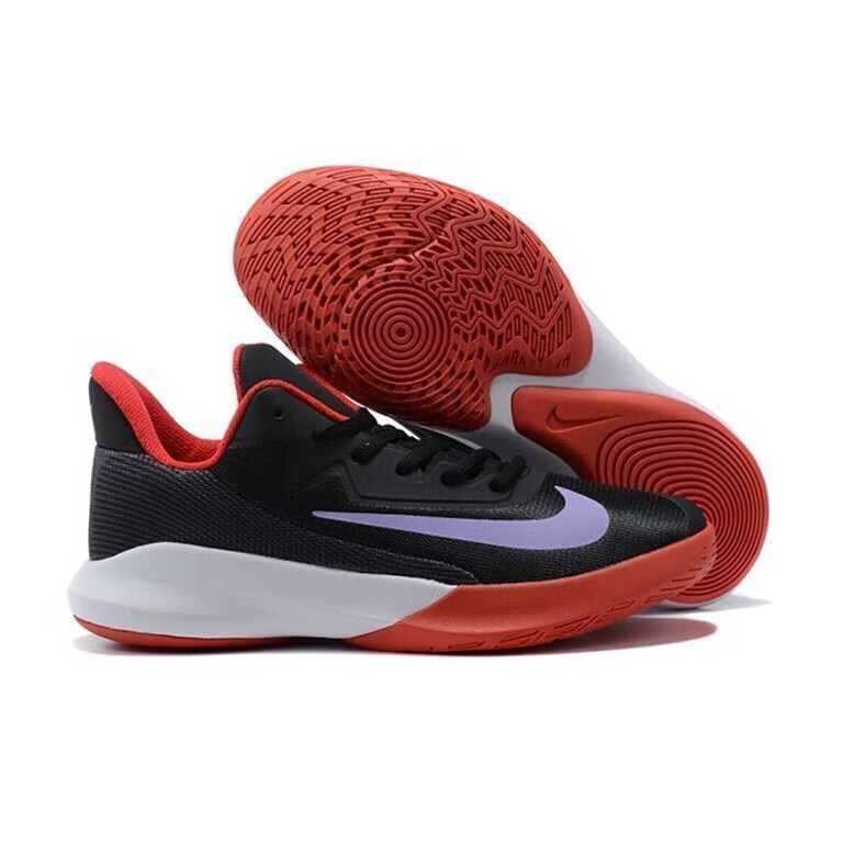 官方舰店弋情男款precision 4篮球鞋实战耐磨轻便气垫防滑男运动鞋 红