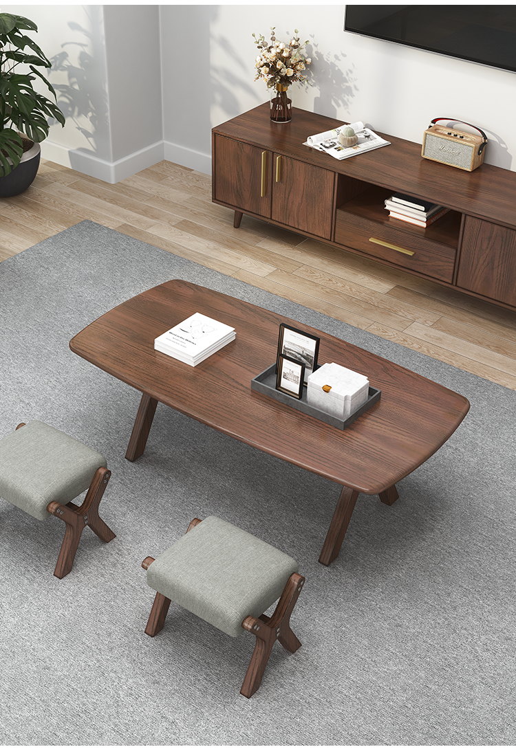 家用简约现代原木茶桌创意轻奢北欧网红小户型简易茶几茶桌茶台桌子