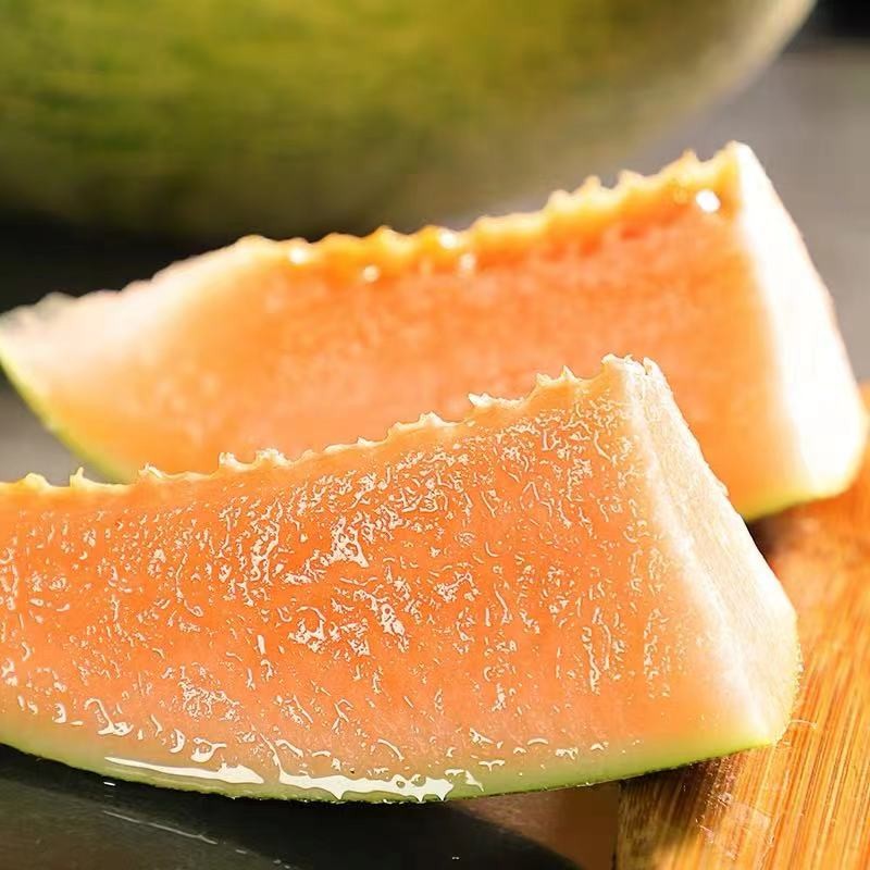 海南沙地晓蜜25号晓密西州蜜瓜哈密瓜单果约2到3斤新鲜水果2个装
