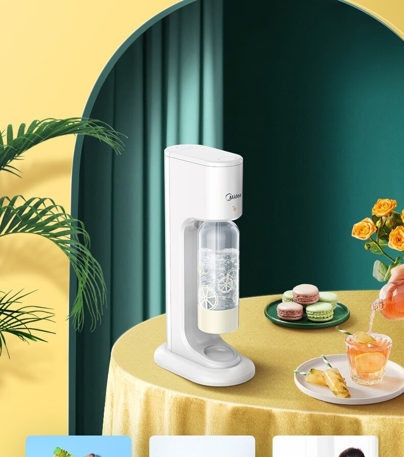 台式苏打水机巴黎水气泡矿泉水制作器碳酸可乐汽水机气泡机元气mq210