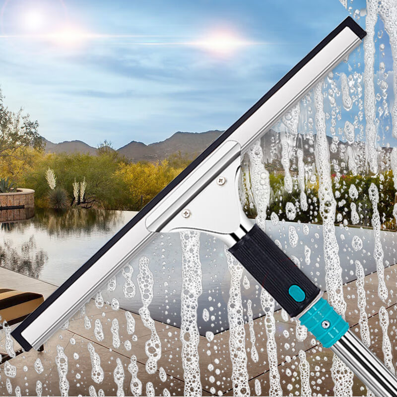 擦玻璃神器家用加长刮水器双面清洗擦窗户刮刀伸缩杆清洁工具专业 1.